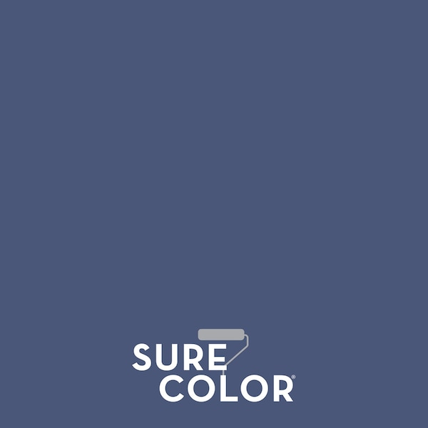 Sure Color Interior Wall Paint And Primer, Eggshell Smoked Navy, 1 Gal